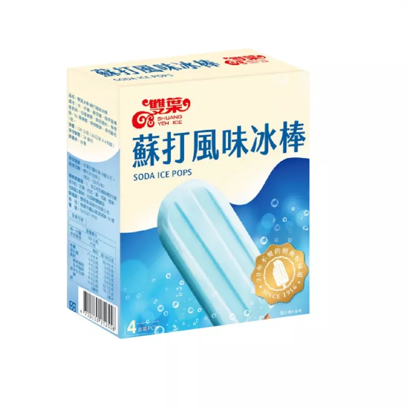 【雙葉】蘇打風味冰棒(4支盒裝)