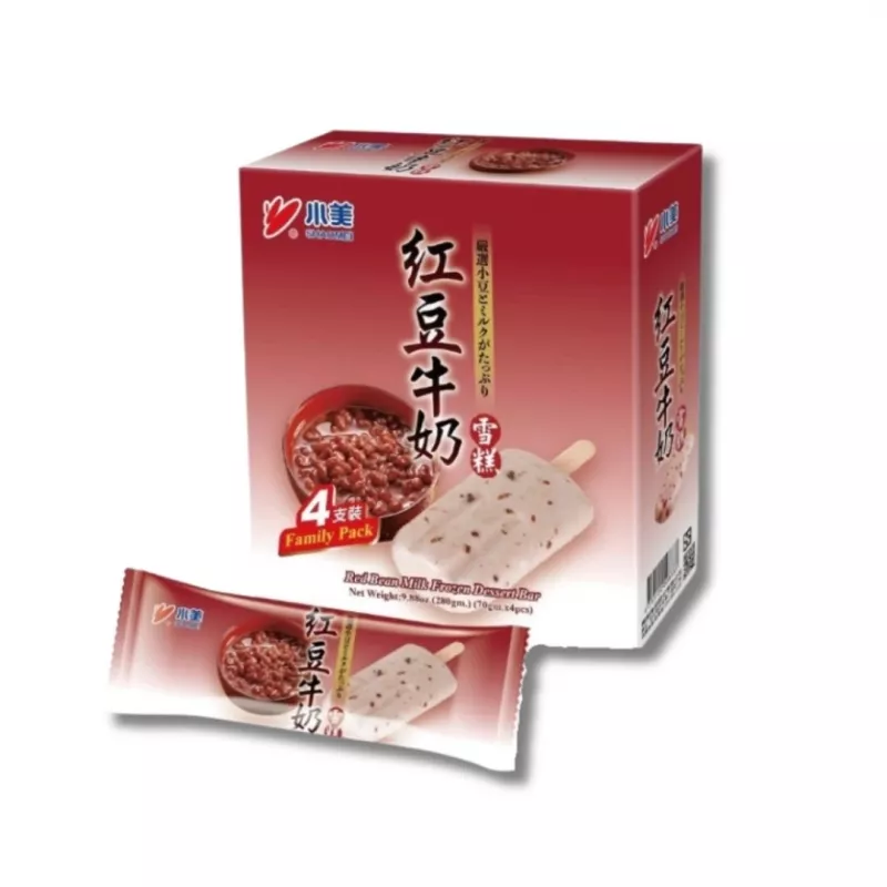 【小美】紅豆牛奶雪糕 (4支盒裝)