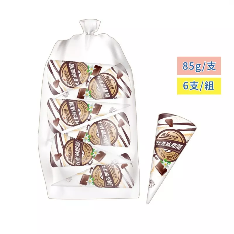 【杜老爺 】高級甜筒(一袋6支)