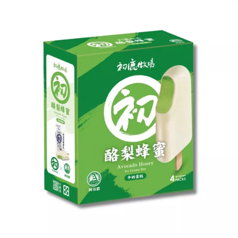 【阿奇儂X初鹿牧場】酪梨蜂蜜牛奶雪糕(4支盒裝) 